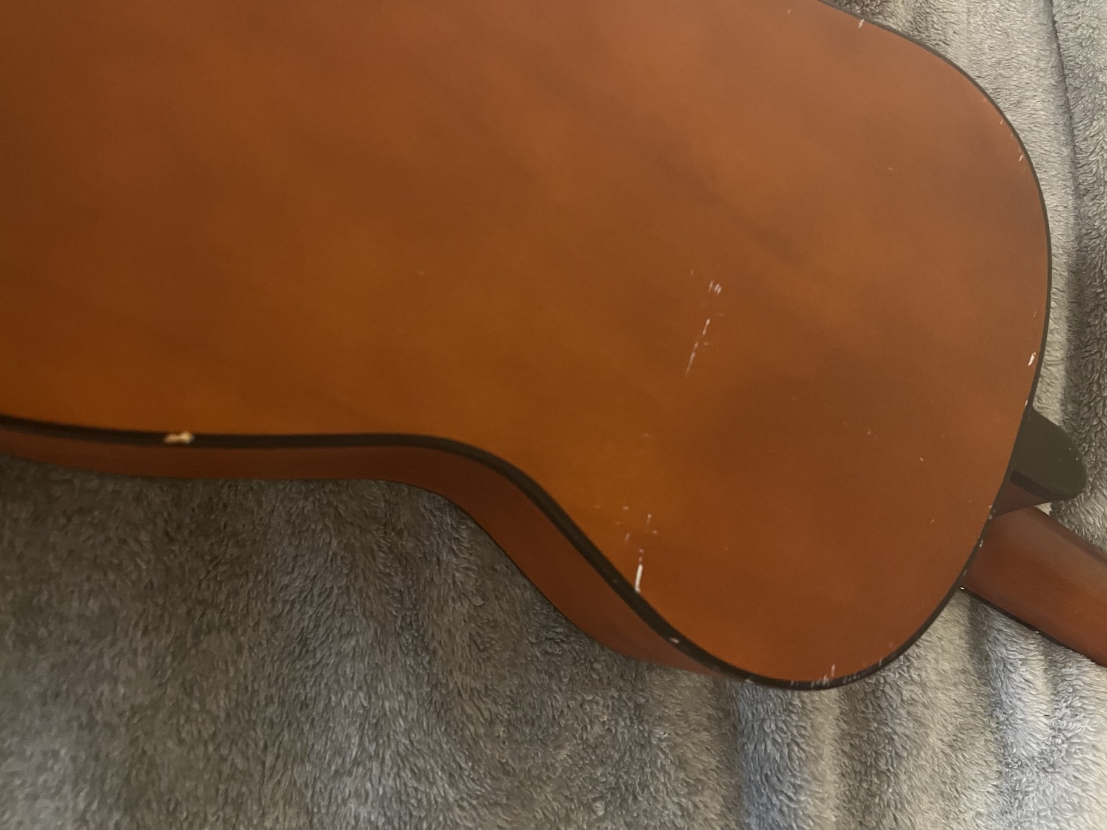 Playmate Acoustic Guitar-Newly Strung, Leather Carrying Case Included