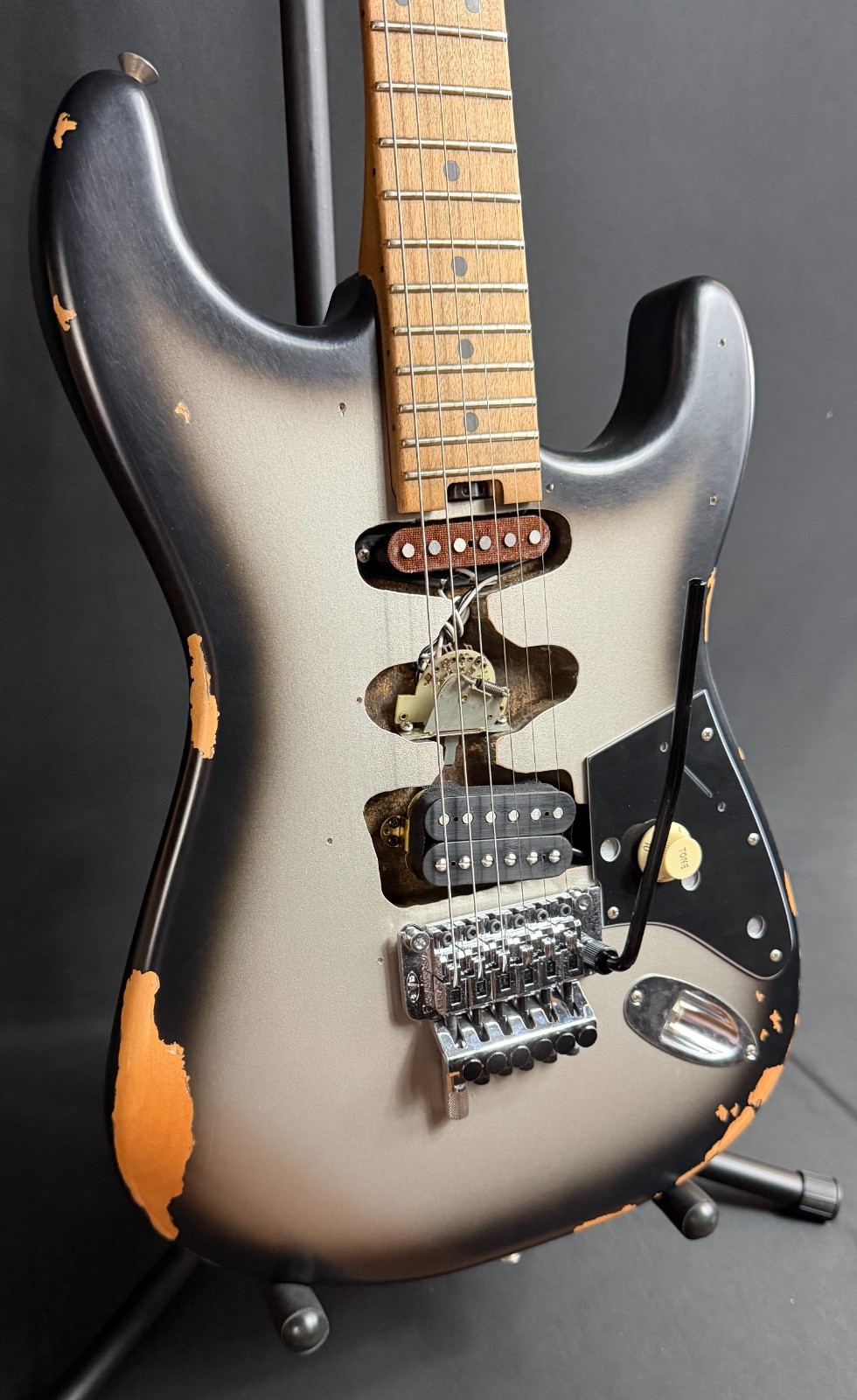 EVH Frankenstein Relic Series Frankie Electric Guitar Relic Silverburst w/ Bag