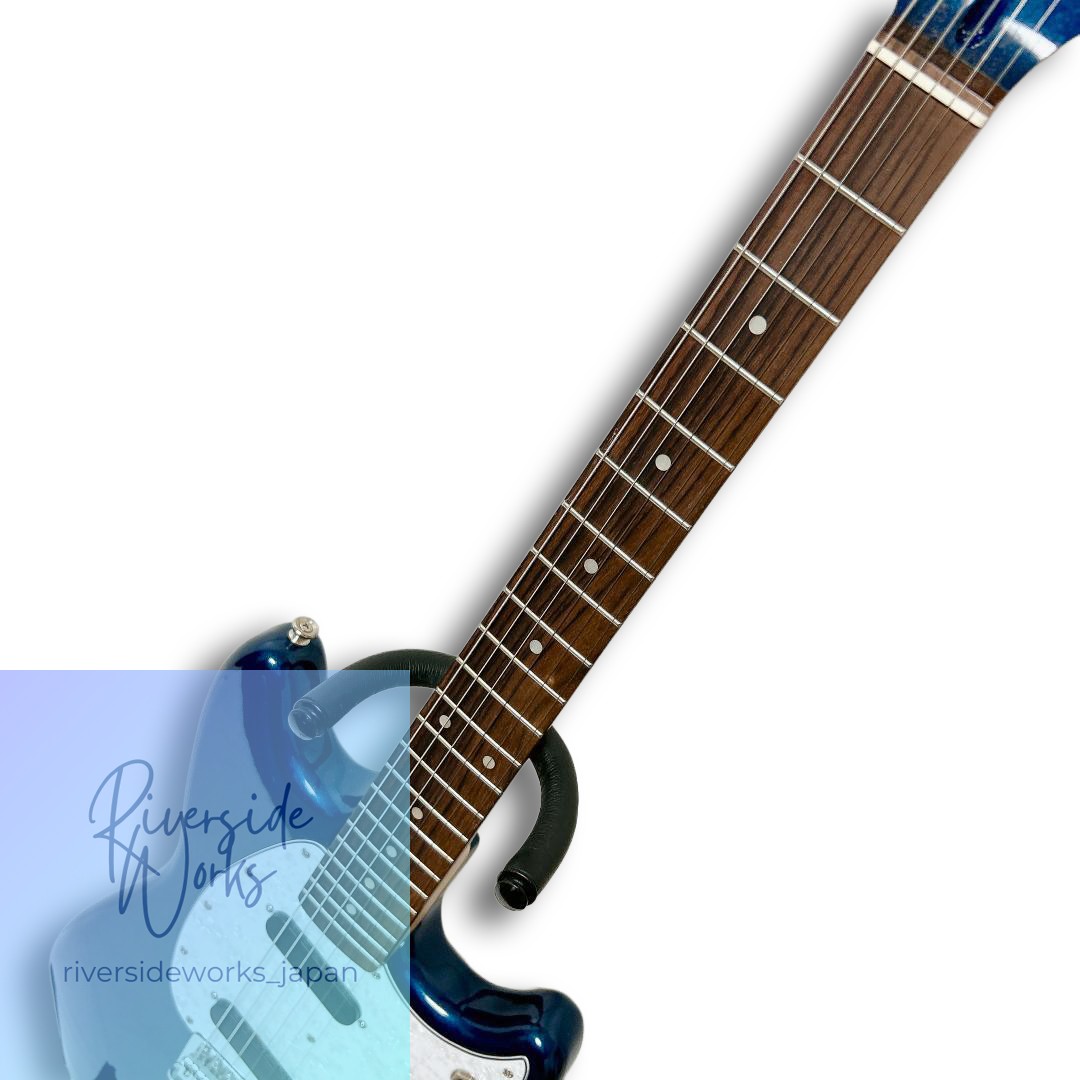Mint Bacchus Mustang Electric Guitar Navy Blue
