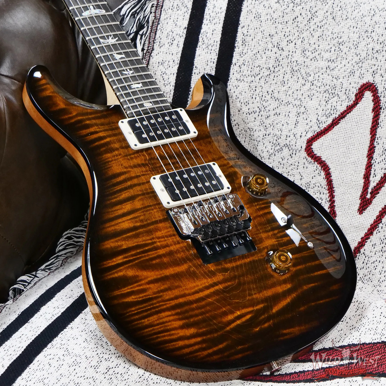 2025 PRS Core Custom 24 “Floyd” 1-Piece Flame Maple Top Tiger Eye 7.35 lbs