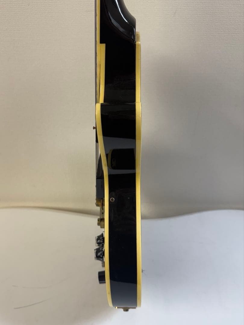 Burny Les Paul Custom Type Electric Guitar Black GOTOH Peg Safe packing!
