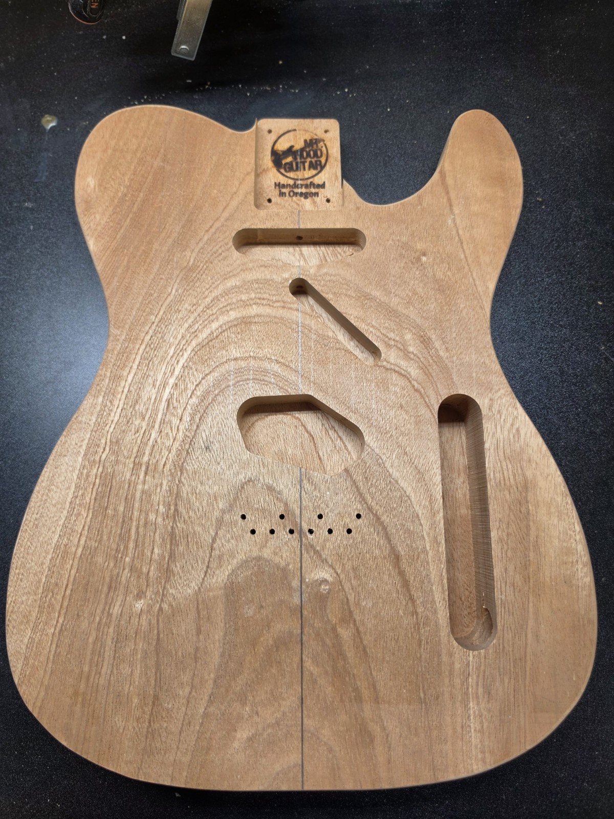 Handmade Telecaster Body 2-piece Sapele