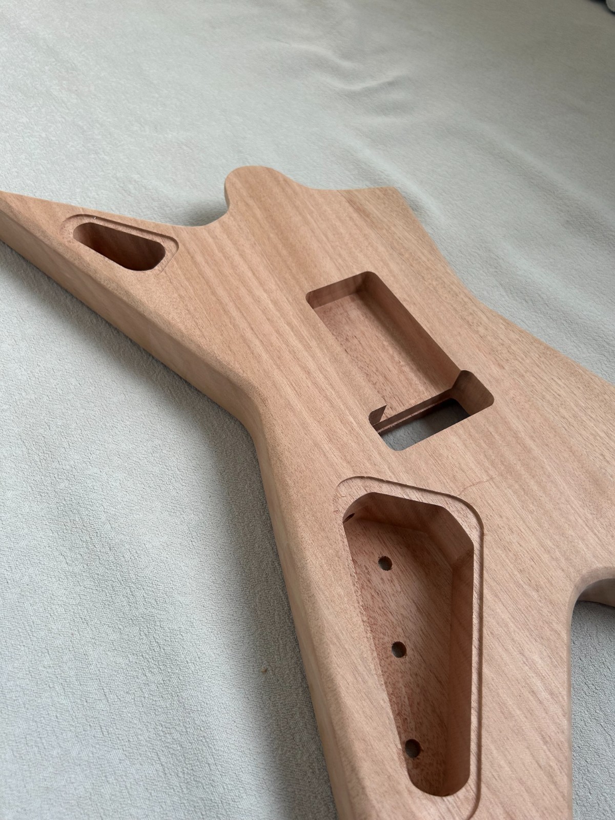 DIY Electric Guitar Kit Dimebag Stealth Style Mahogany Body Rosewood Fretboard