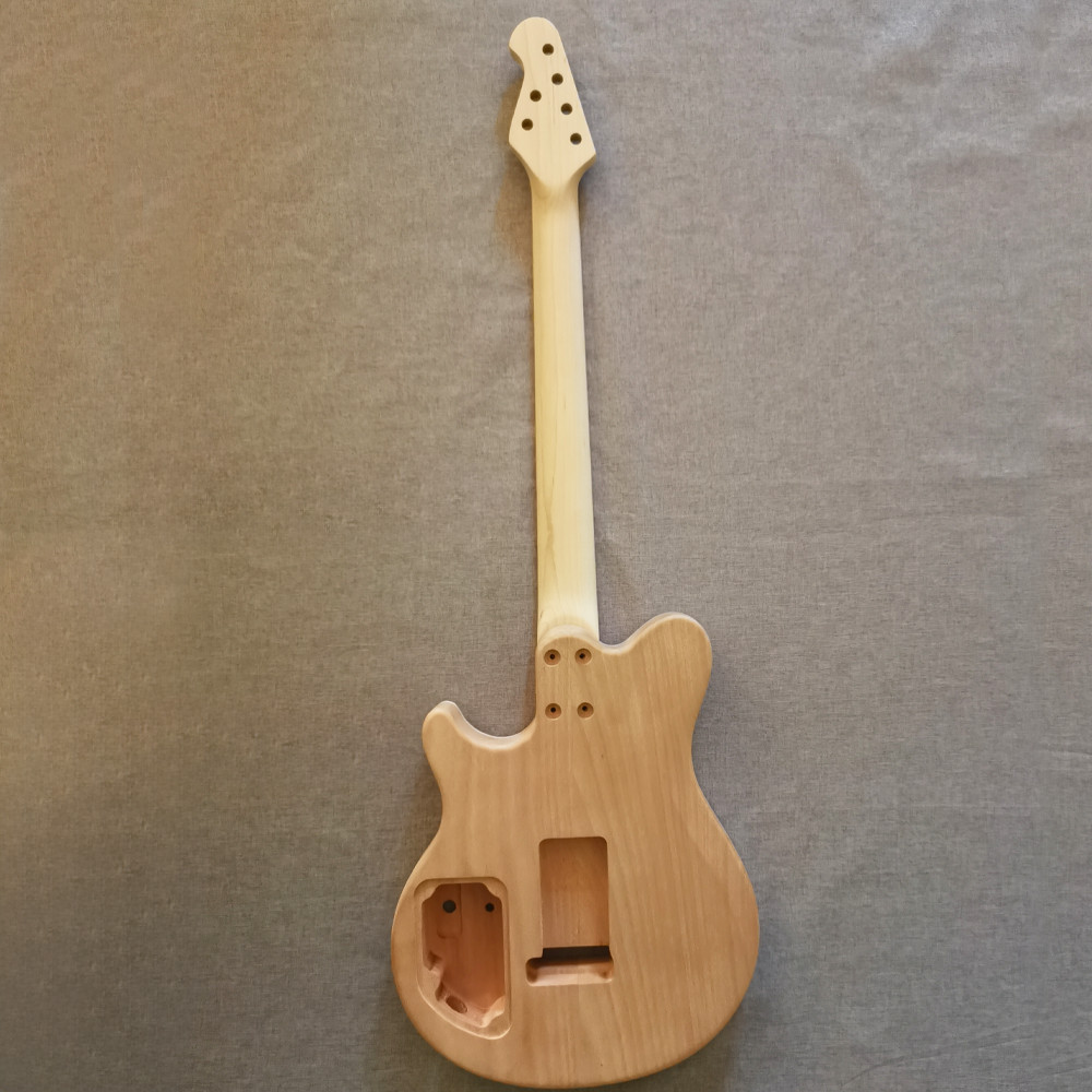 DIY Electric Guitar Kit Canadian Flamed Maple TopTremolo System bolt-on