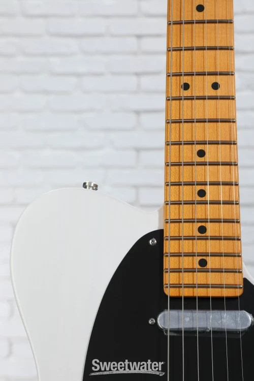 Fender American Ultra Luxe Vintage ’50s Telecaster Electric Guitar – White