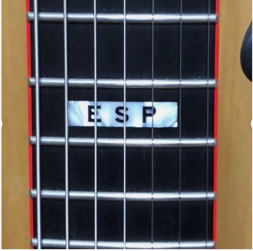 Electric Guitar E-II by ESP M-II Seven 7 string Black x Red