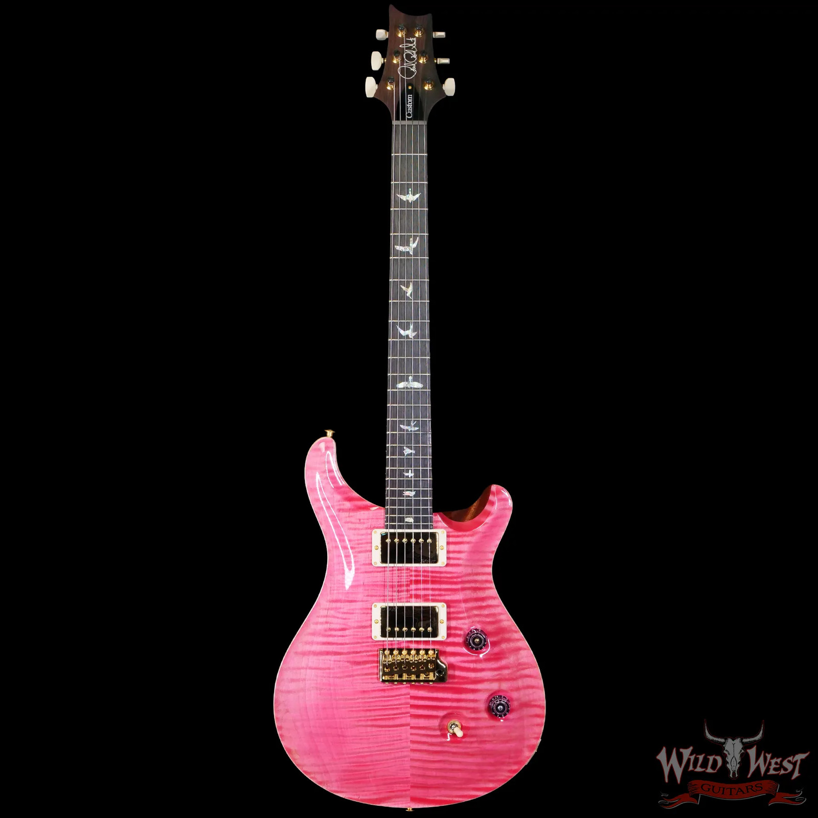 2026 PRS Wood Library 10 Top Custom 24 Bonnie Pink Natural Back 7.80 lbs