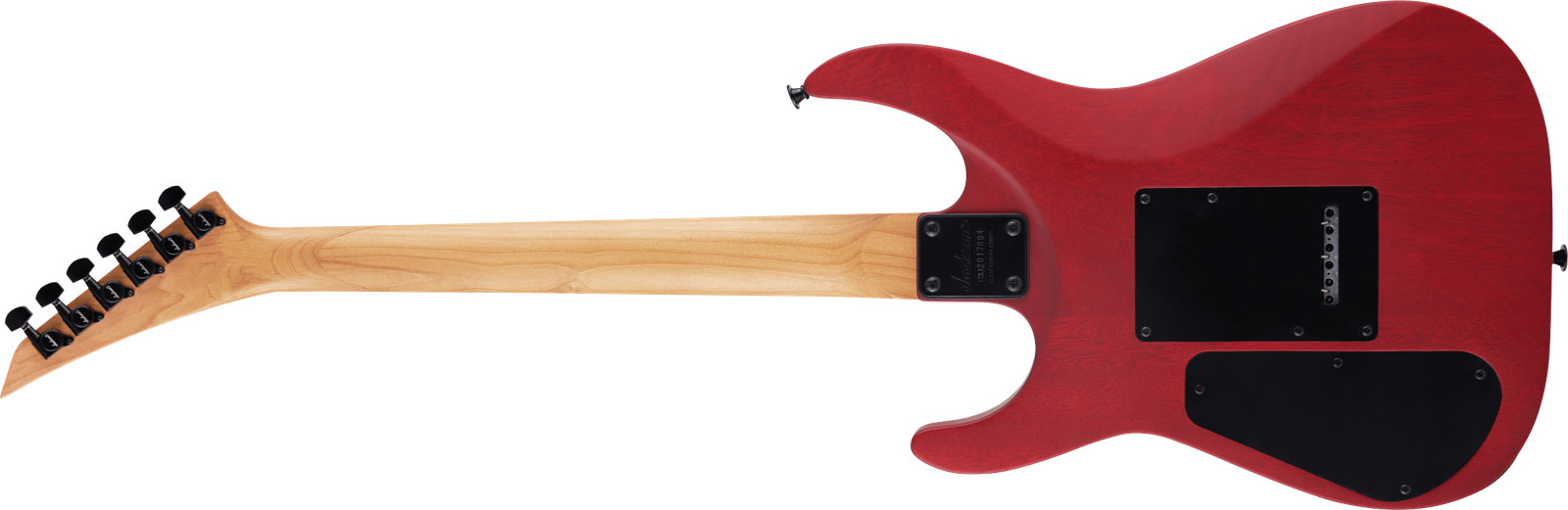 Jackson JS Series Dinky Arch Top JS24 DKAM, Caramelized Maple board, Red Stain