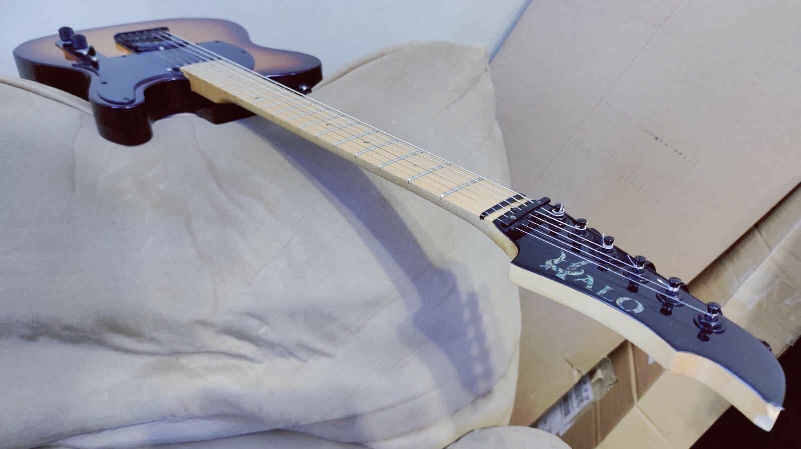 Halo Guitars Salvus 6 String Telecaster Style guitar. Ashtray Bridge. Prototype?