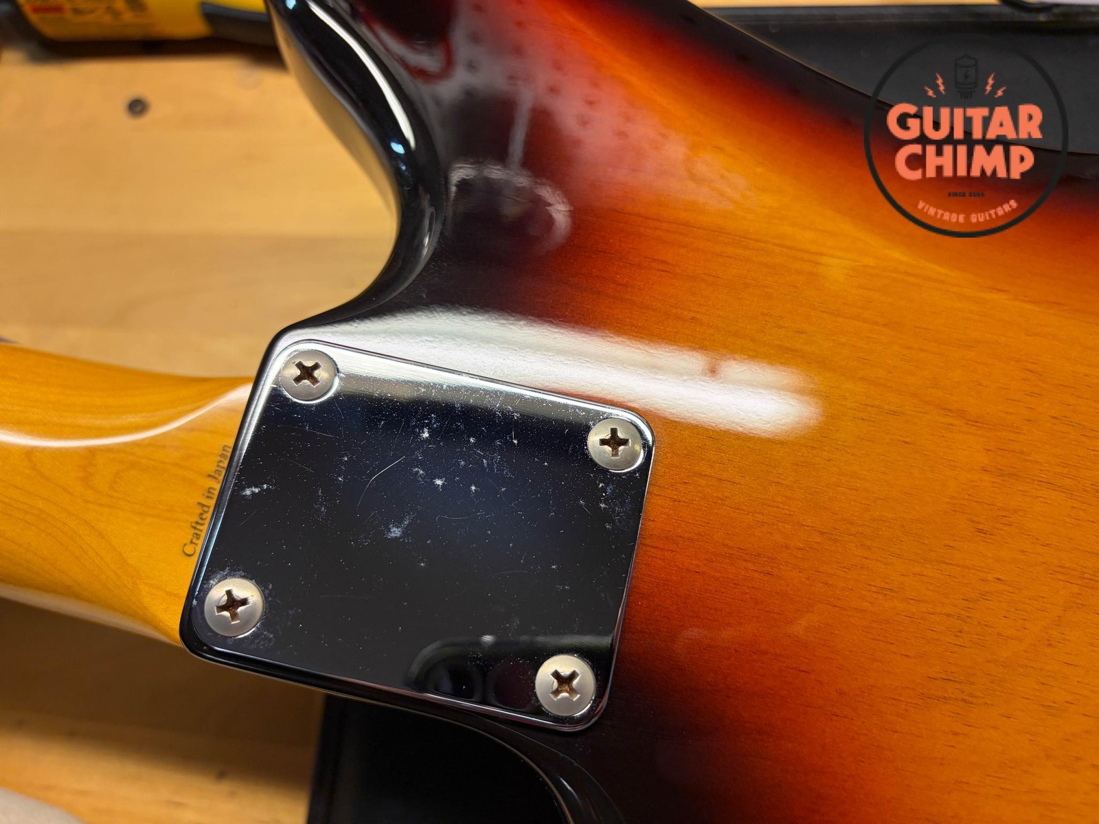 2002 Fender CIJ JM66B ’66 Reissue Jazzmaster 3-Tone Sunburst Block Inlays Japan