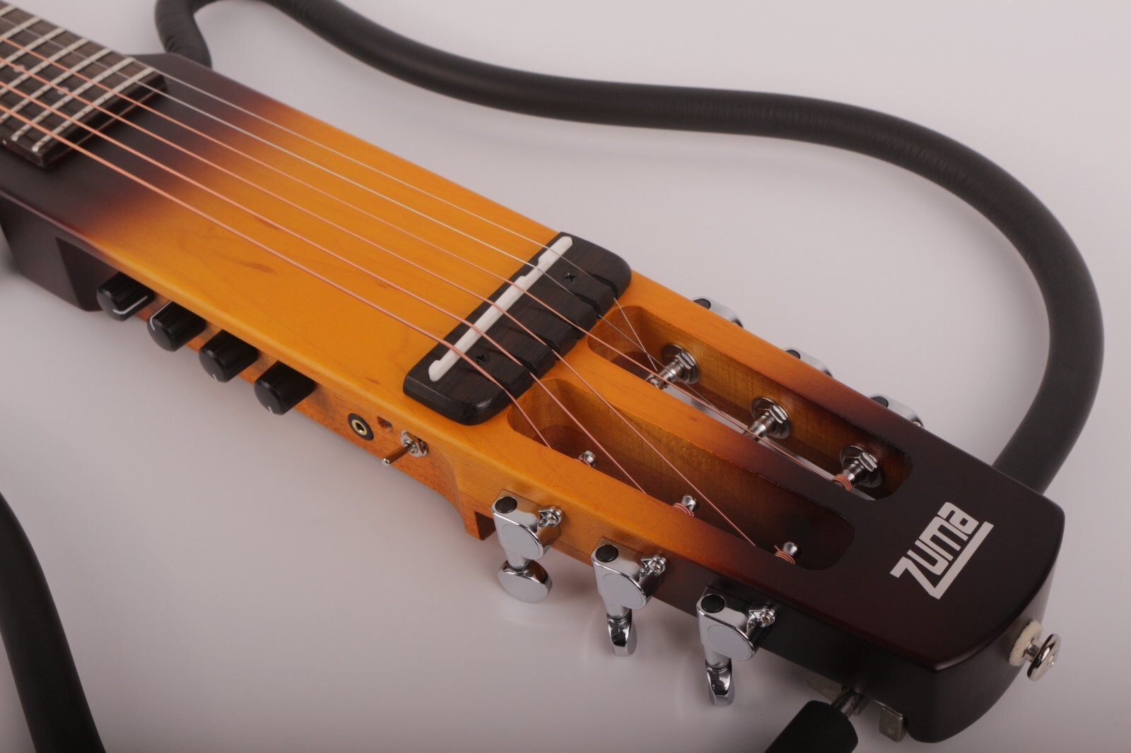Built in effect Headless electric acoustic guitar silent travel