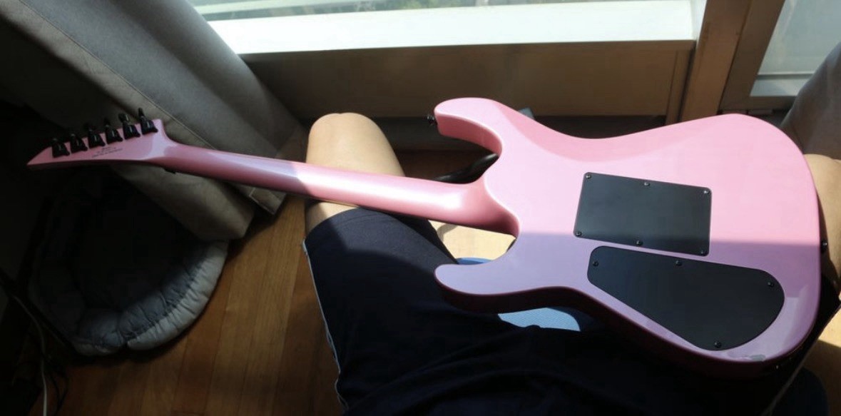Jackson Sl1X Platinum Pink Solid Body Electric Guitar(duncan pickup upgrade)