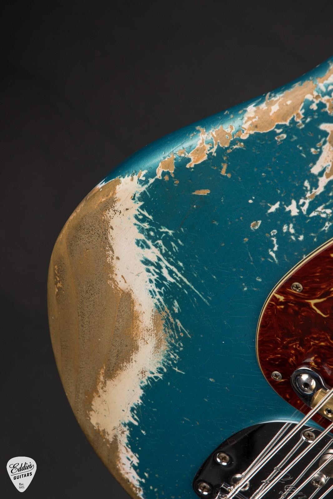 Fender Custom Shop 1962 Bass VI Super Heavy Relic – Super Faded Ocean Turquoise/