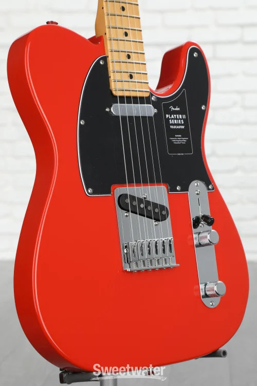 Fender Player II Telecaster Electric Guitar – Coral Red with Maple Fingerboard