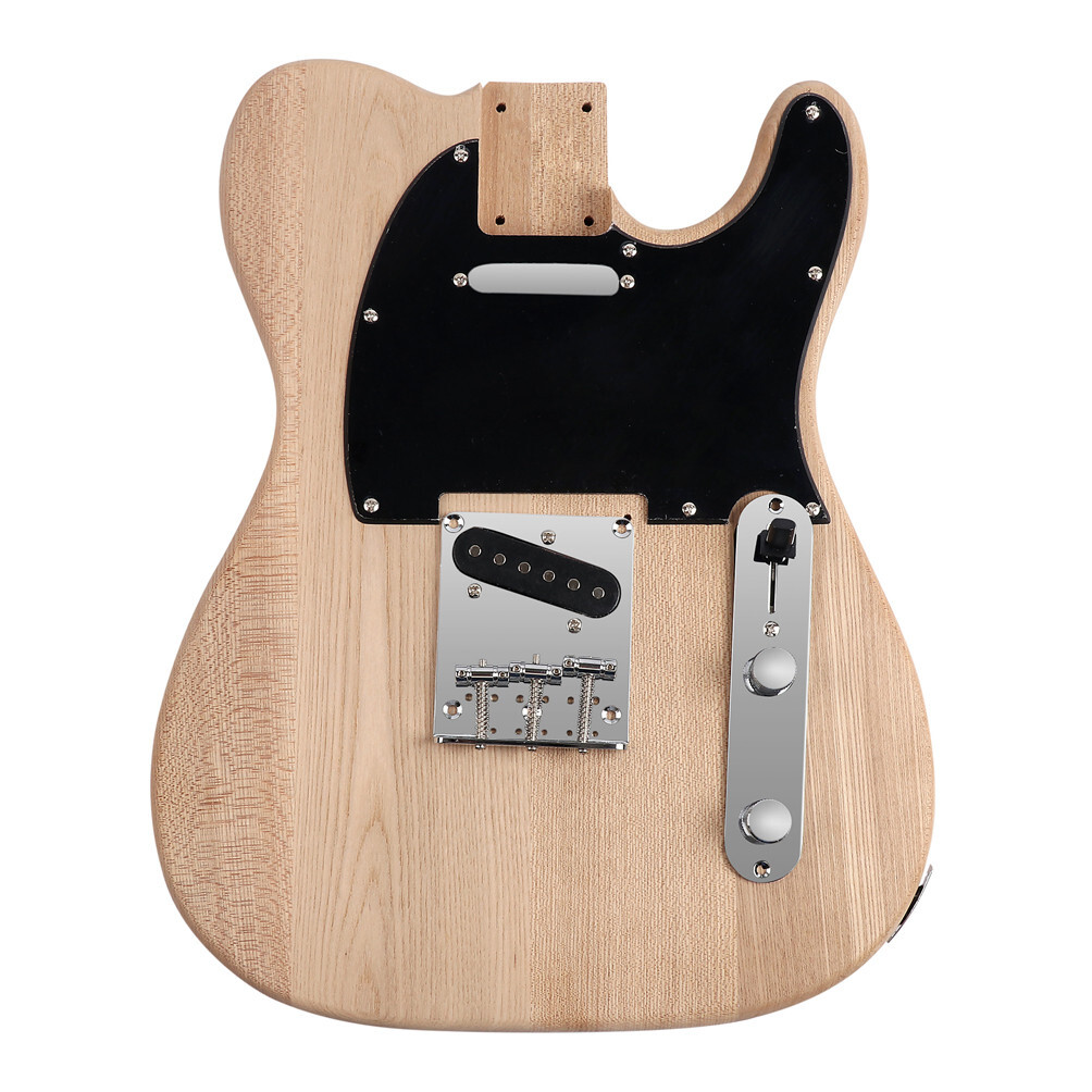DIY Electric Guitar Kit 6 String Ash Body Hard Maple Neck Rosewood Fingerboard
