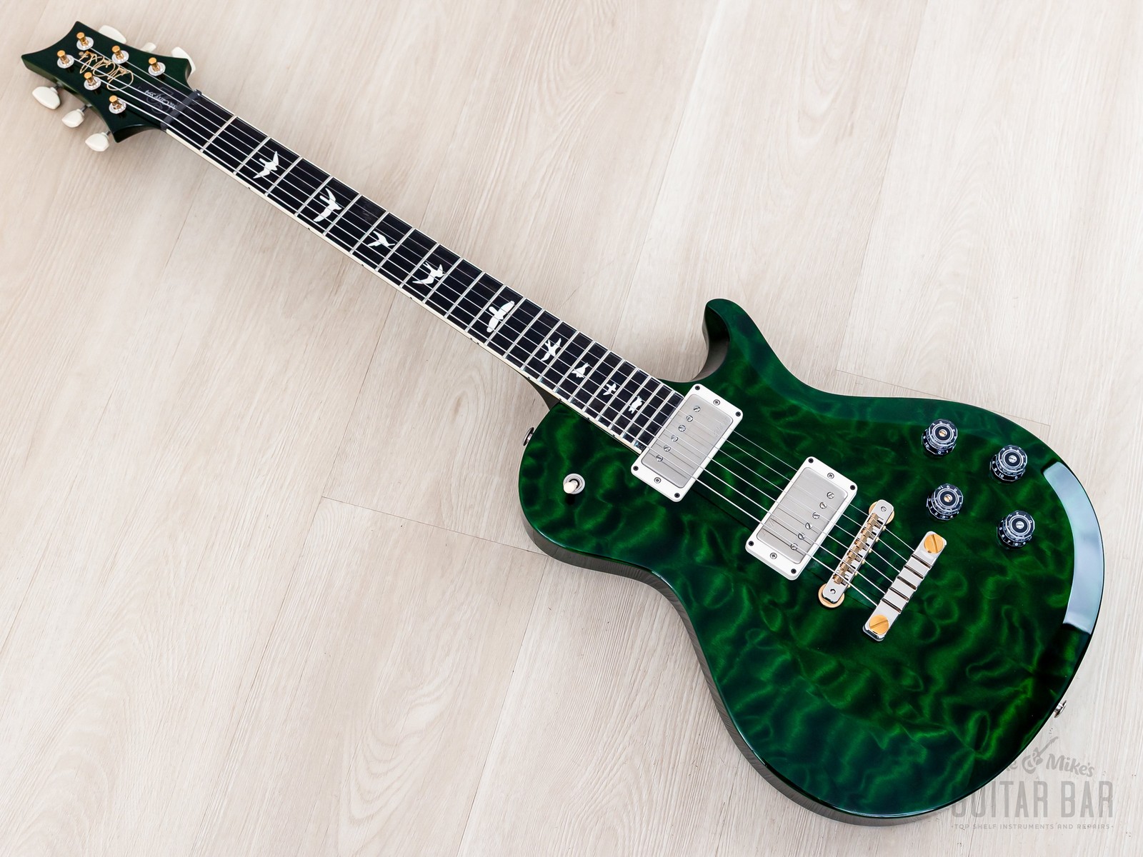 Paul Reed Smith S2 Wood Library McCarty 594 Singlecut Emerald w/ Ebony Board