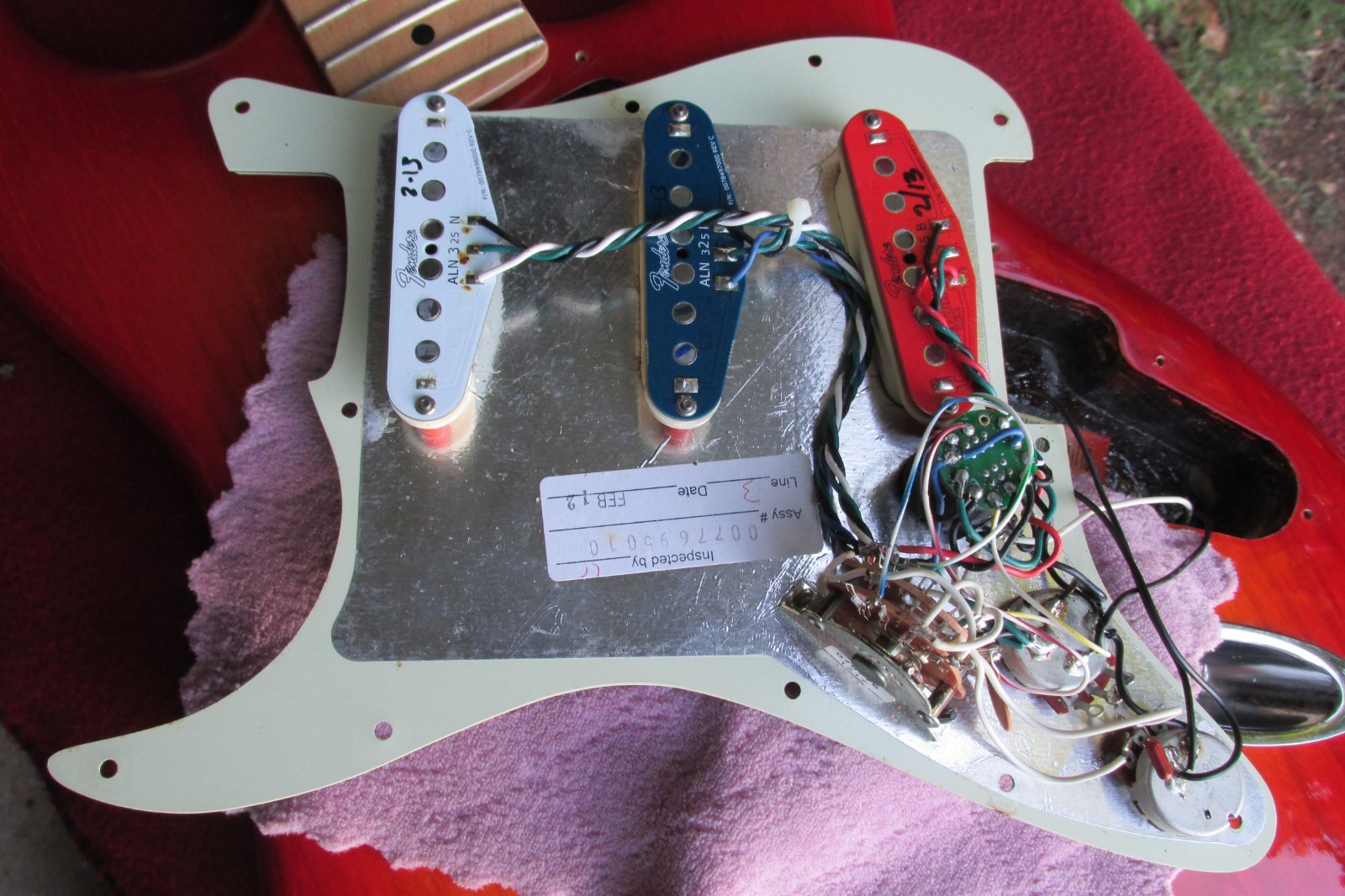 Fender American Deluxe ASH Stratocaster 2013-N3 Pickups-Maple-Aged Cherry-L@@K!