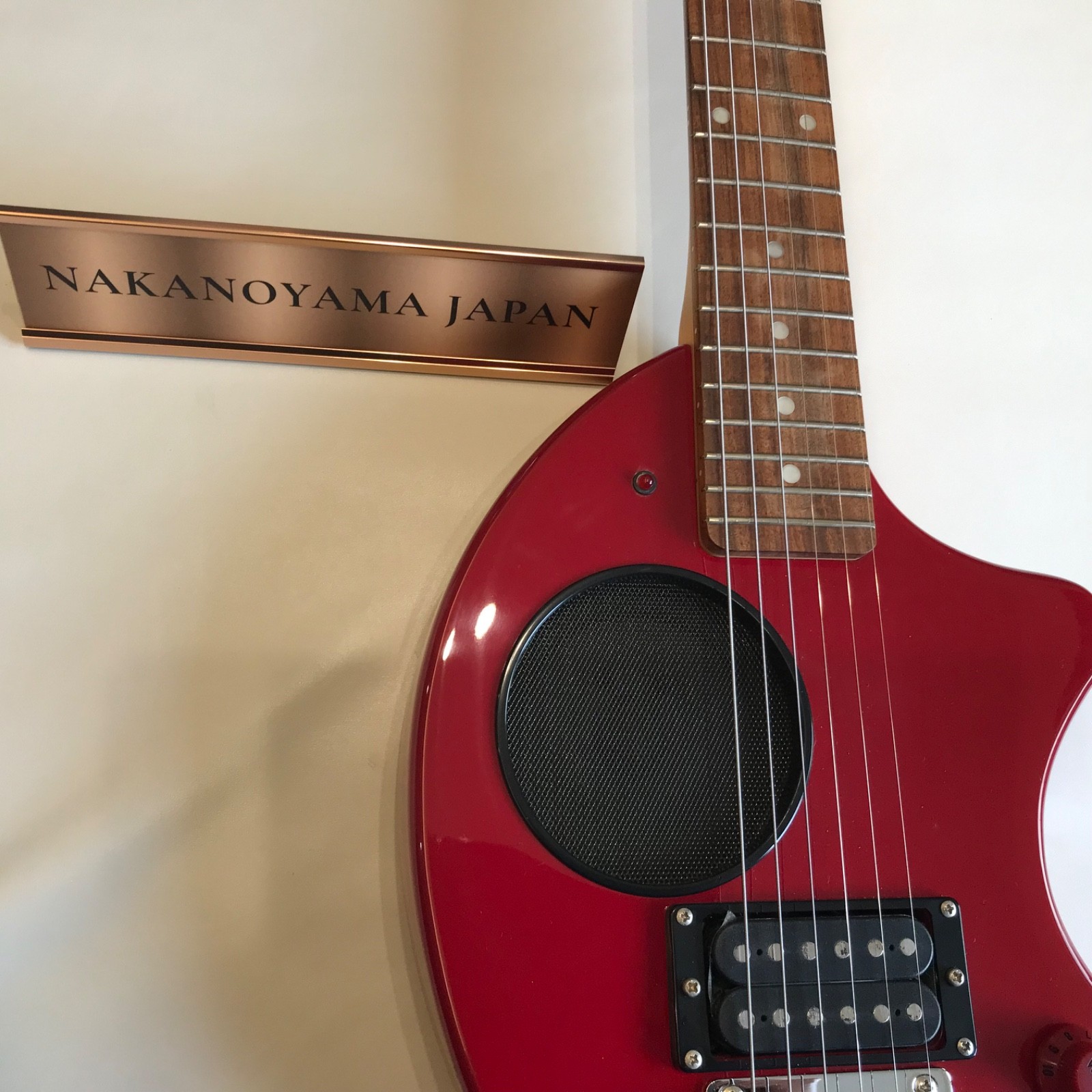 Fernandes ZO-3 NOMAD RED Built-in Amp travel guitar Worldwide Shipment From JP