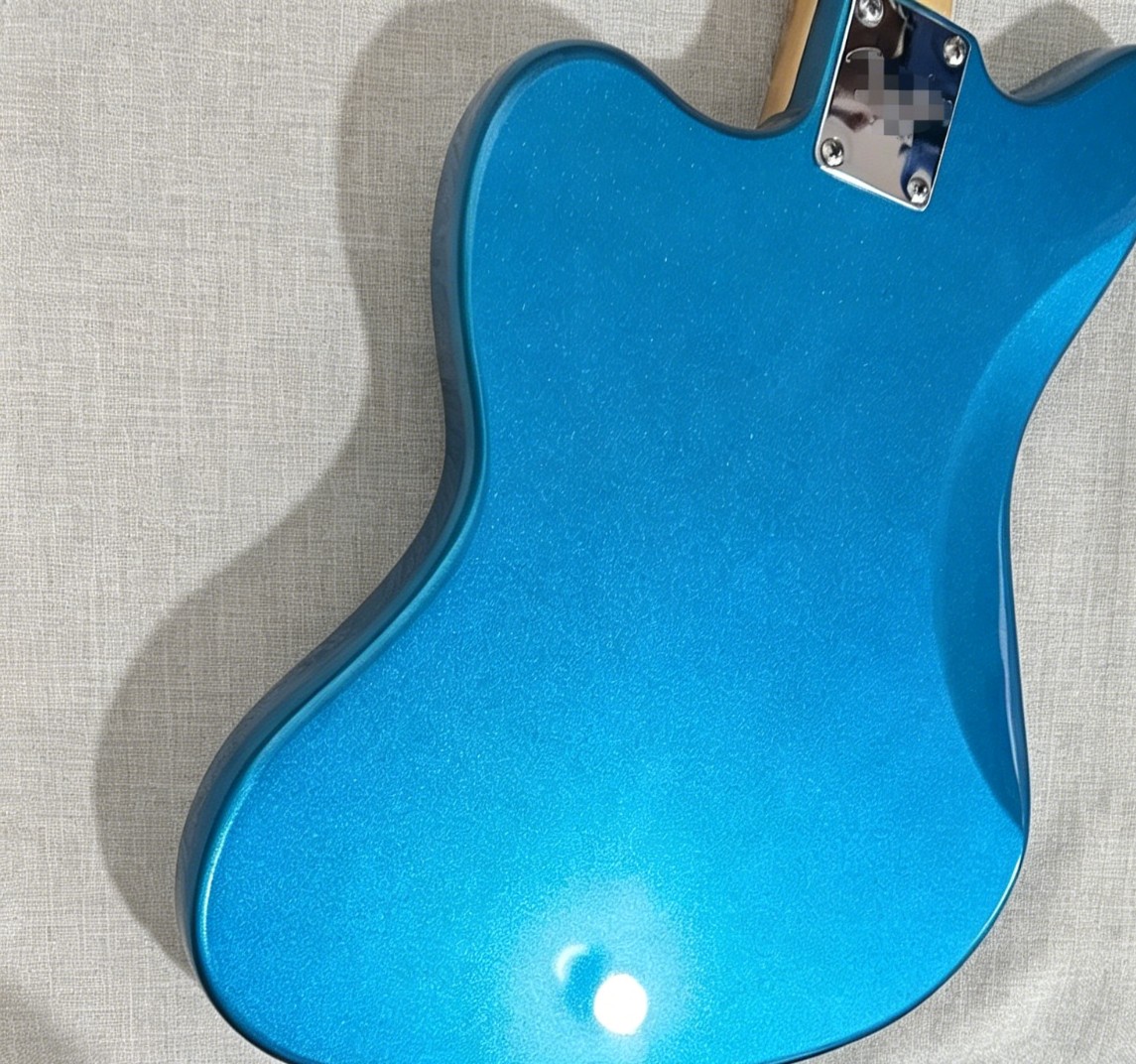 Custom Lake Placid Blue Jazz Style Single Coil Pickups 6 strings Fast Ship