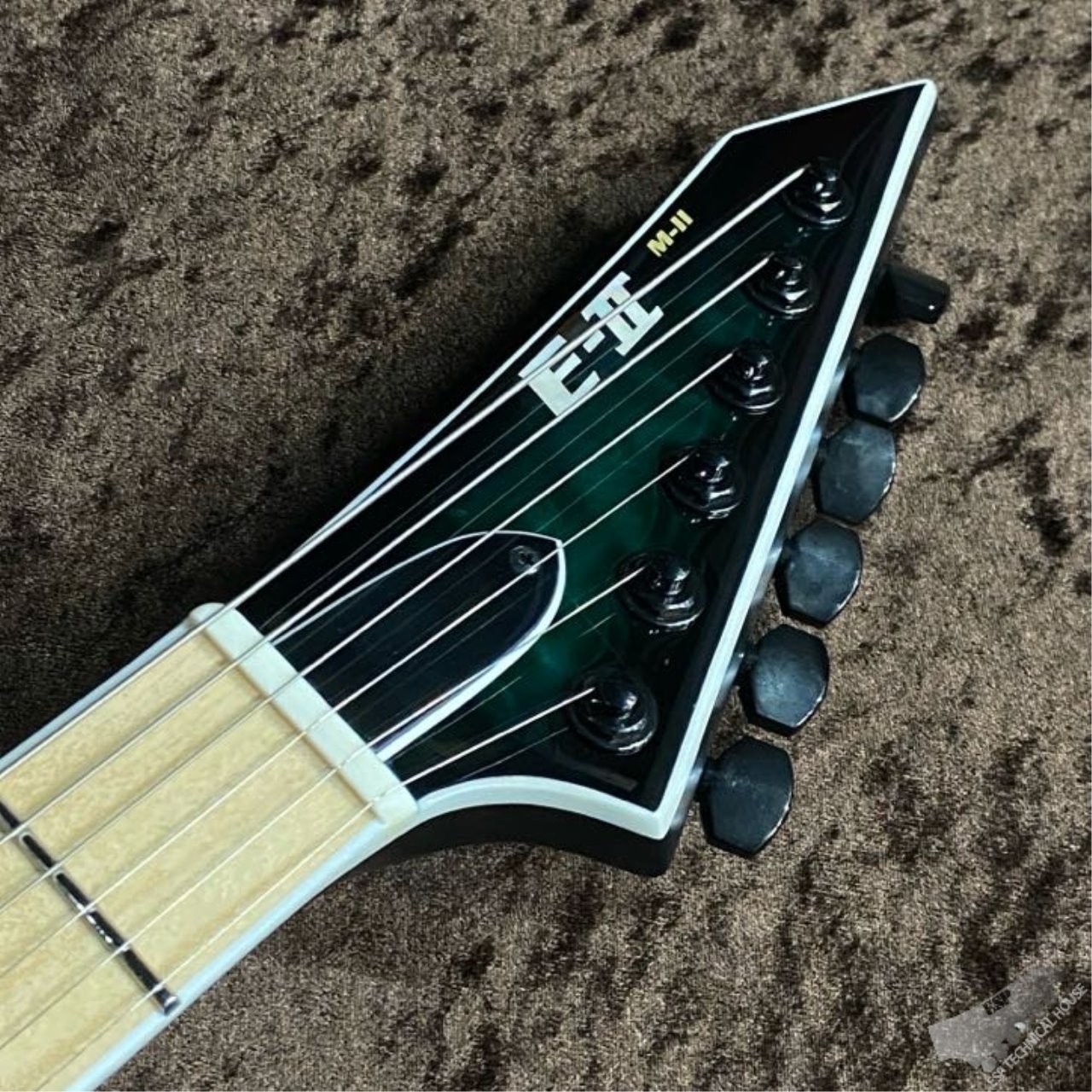 E-II M-II NT HS QM Black Turquoise Burst #GG7zz