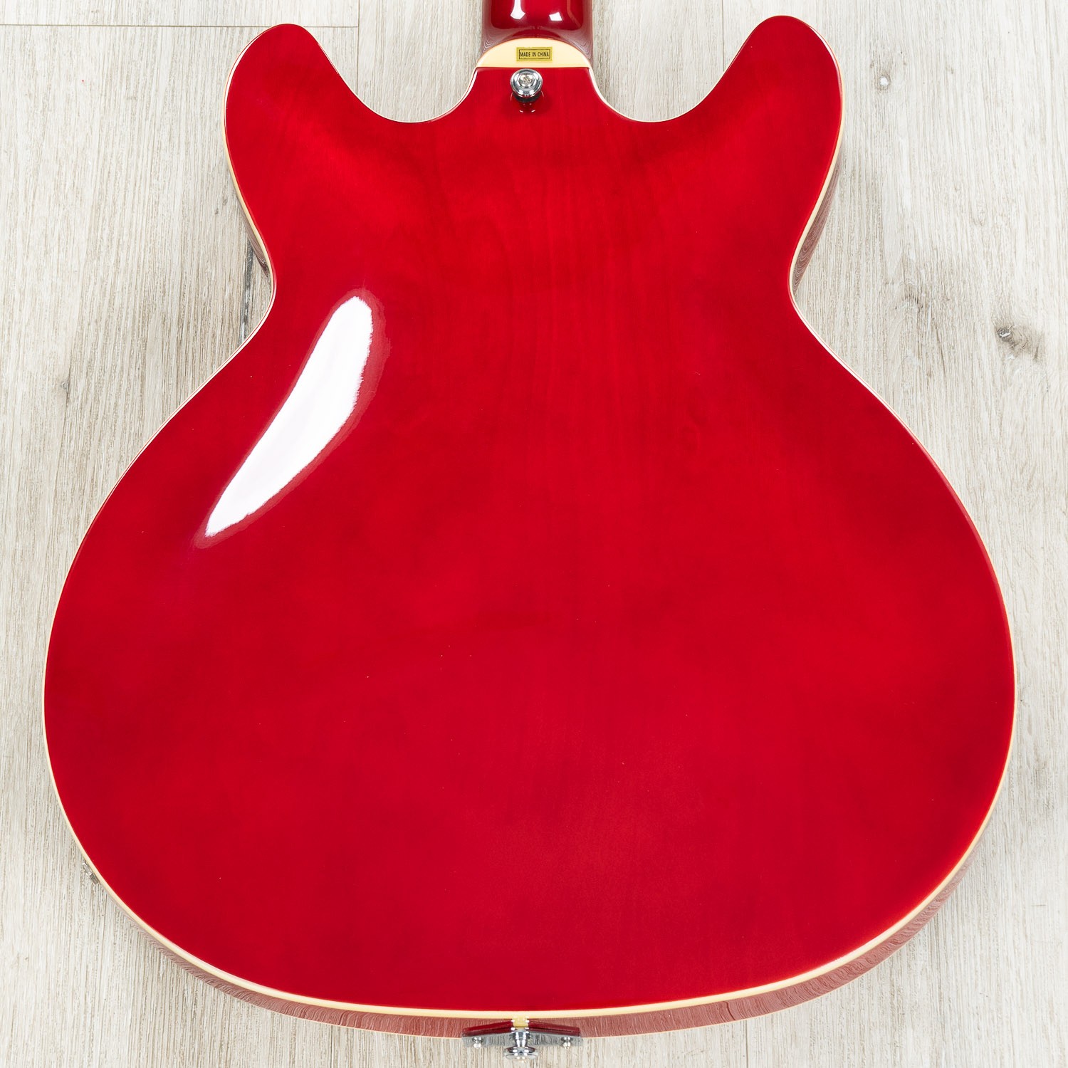 Hagstrom Viking Semi-Hollow Electric Guitar Wild Cherry Transparent Finish