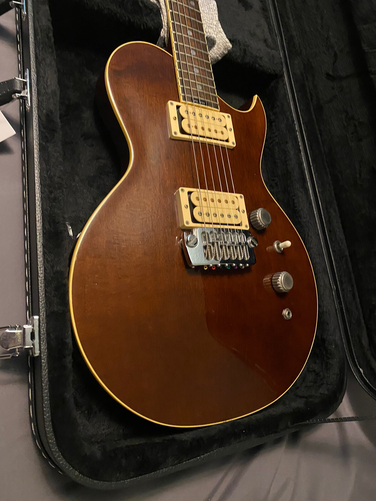 Vintage Aria Pro II PE-450 Electric Guitar Matsumoku Japan Violin Brown w/case
