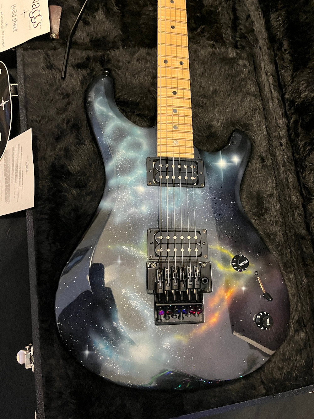 2017 Knaggs Severn XF Trembuck Galaxy Graphic by Nick Ralph Flame Maple Neck W/O