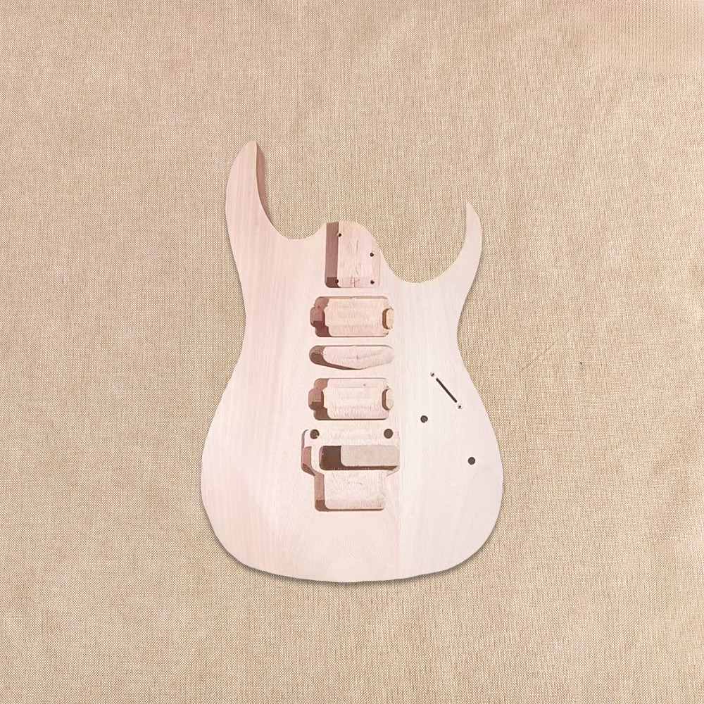 6String DIY Electric Guitar Kit Mahogany Body Rosewood Fretboard bolt-on BK part