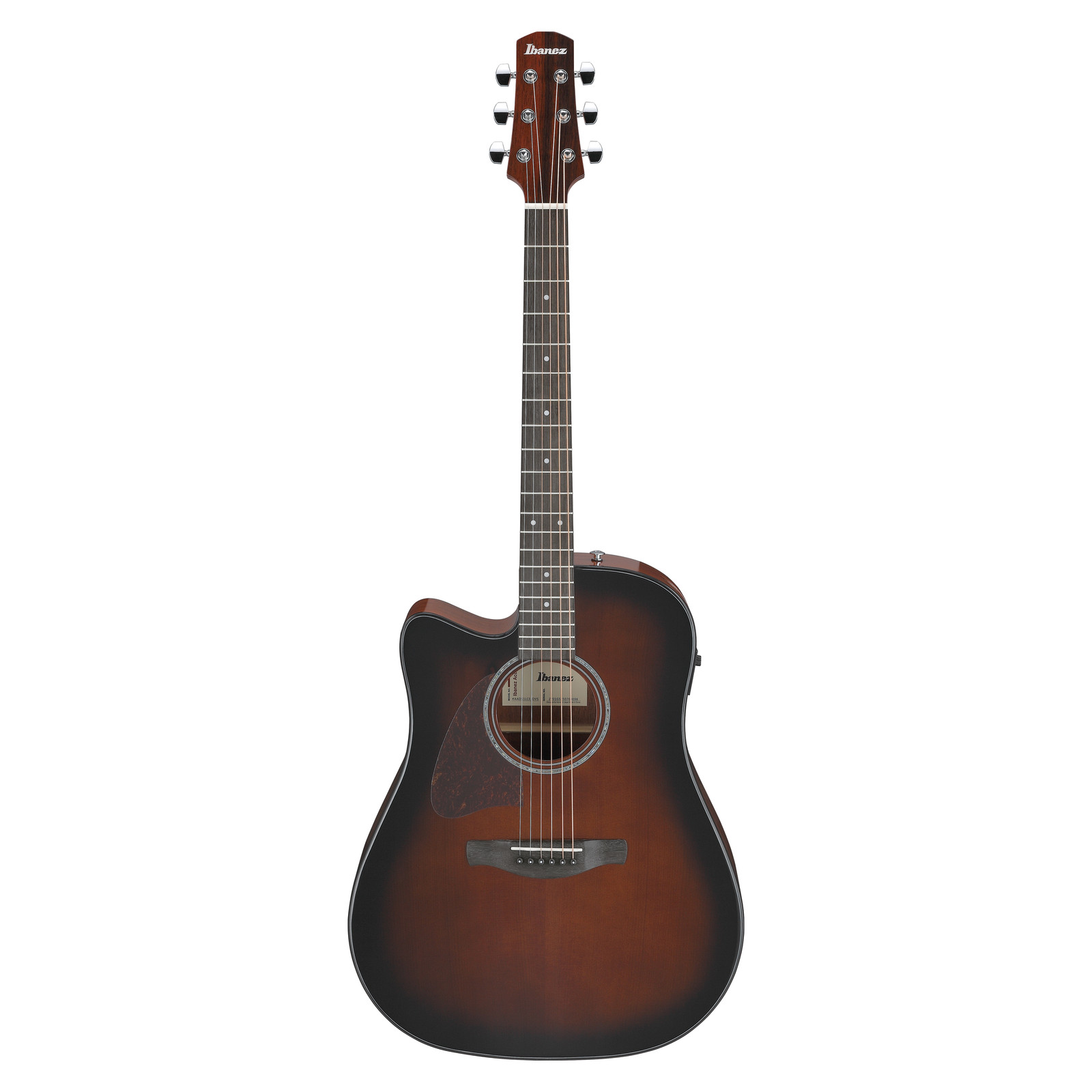 Ibanez AAD51LCE Left Handed A/E Guitar – Dark Violin Sunburst High Gloss