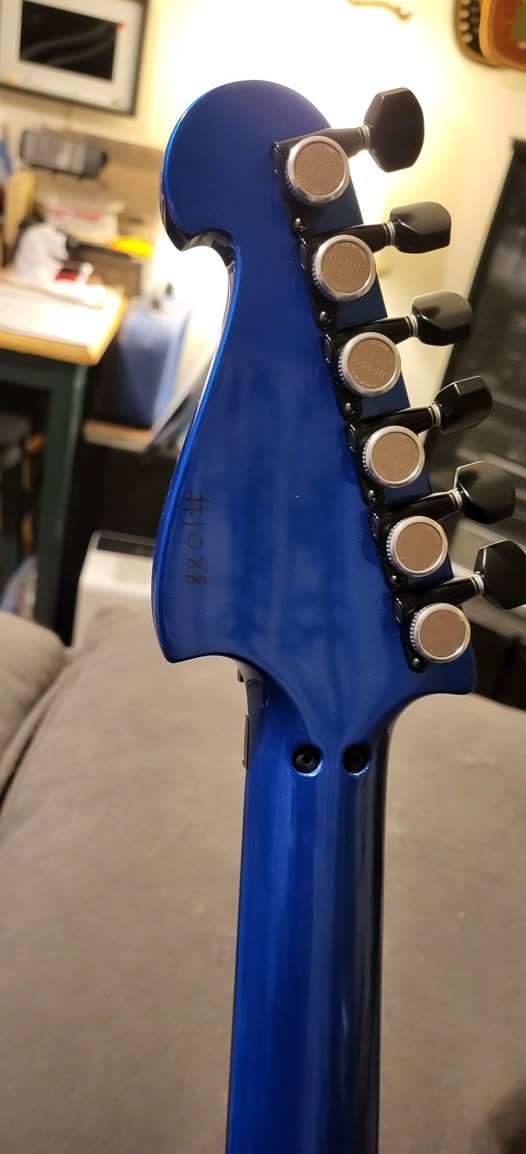 Electric Guitar for Sale Slightly used. Knaggs Severn. Beautiful Baby Blue.