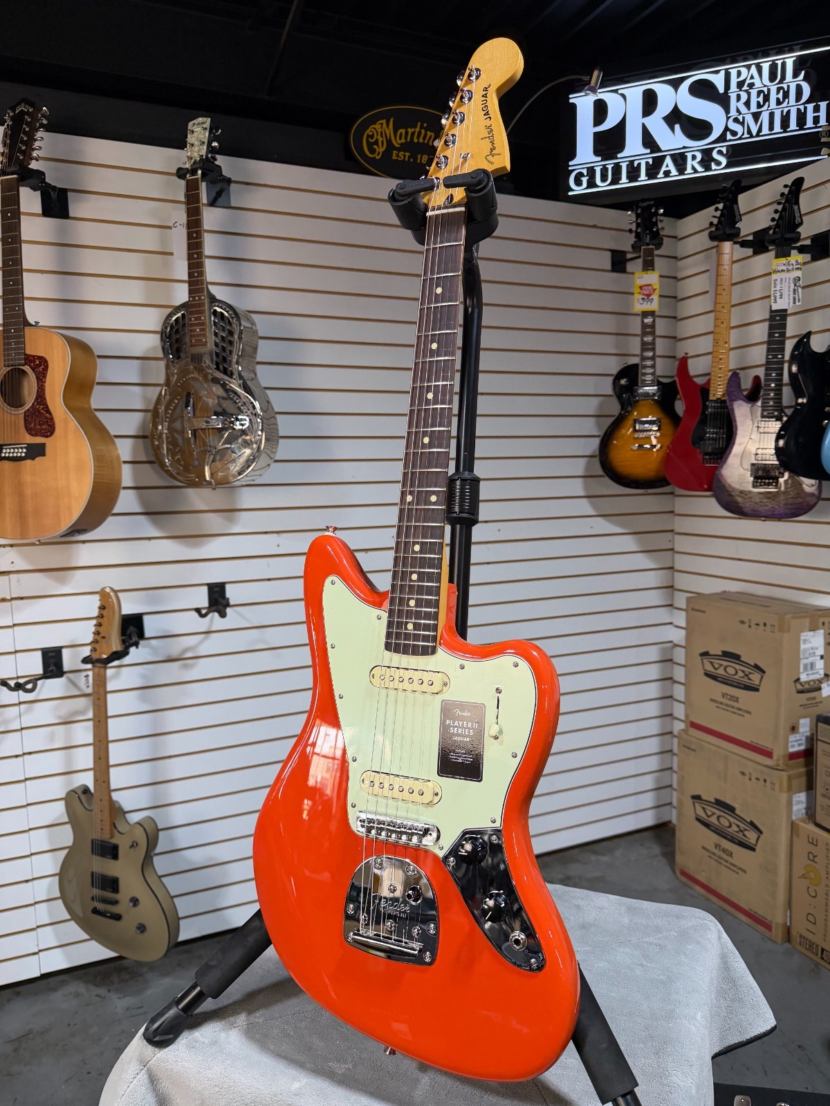 Fender Player II Jaguar – Coral Red & PLEK*D #907