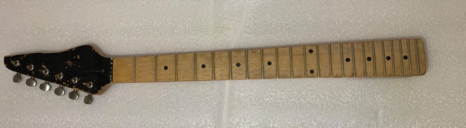 VINTAGE Electric Guitar Thin Retro Neck and Tuners