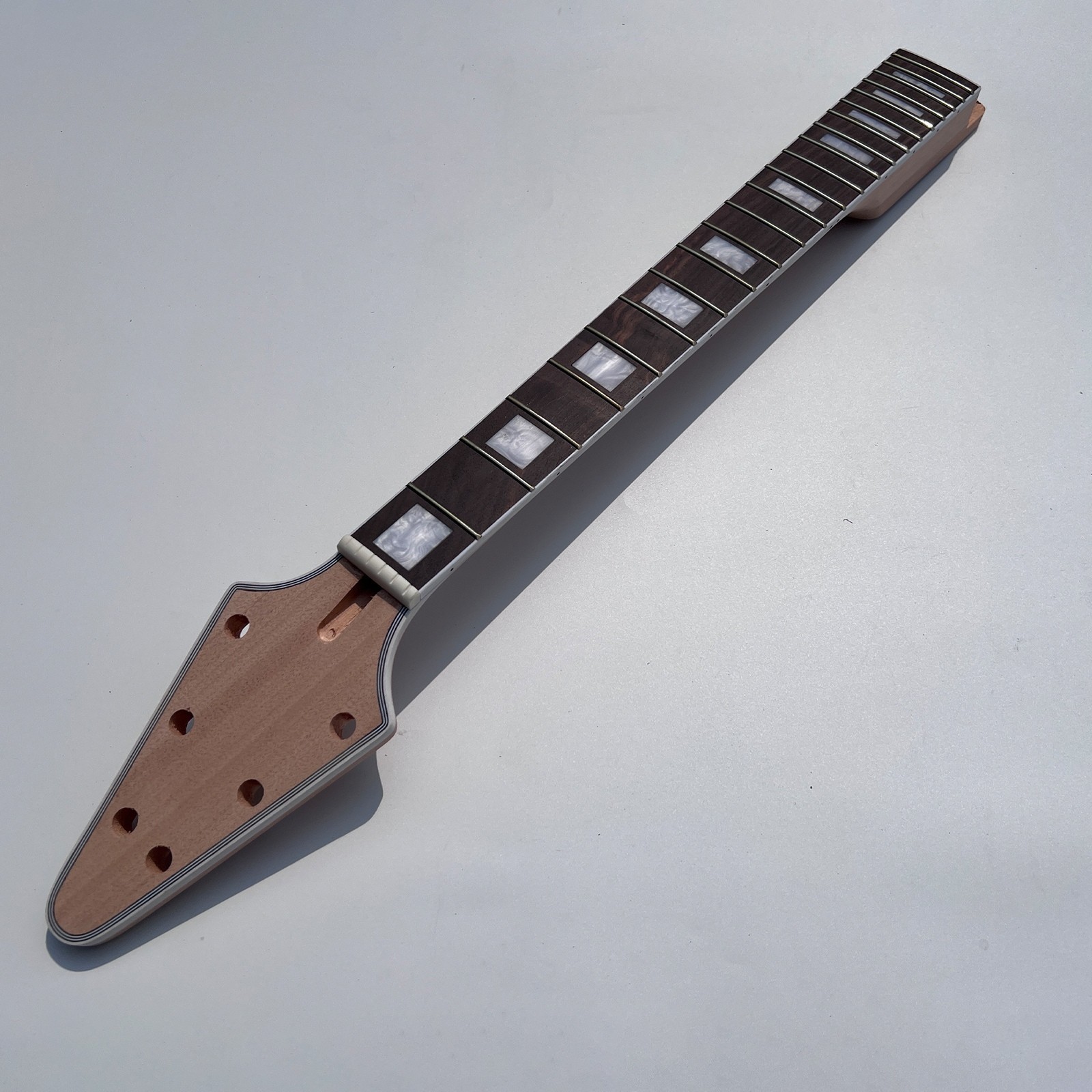 Bone Nuts Set In V-Type Bridges Unfinished DIY Electric Guitar Kits FREE SHIP