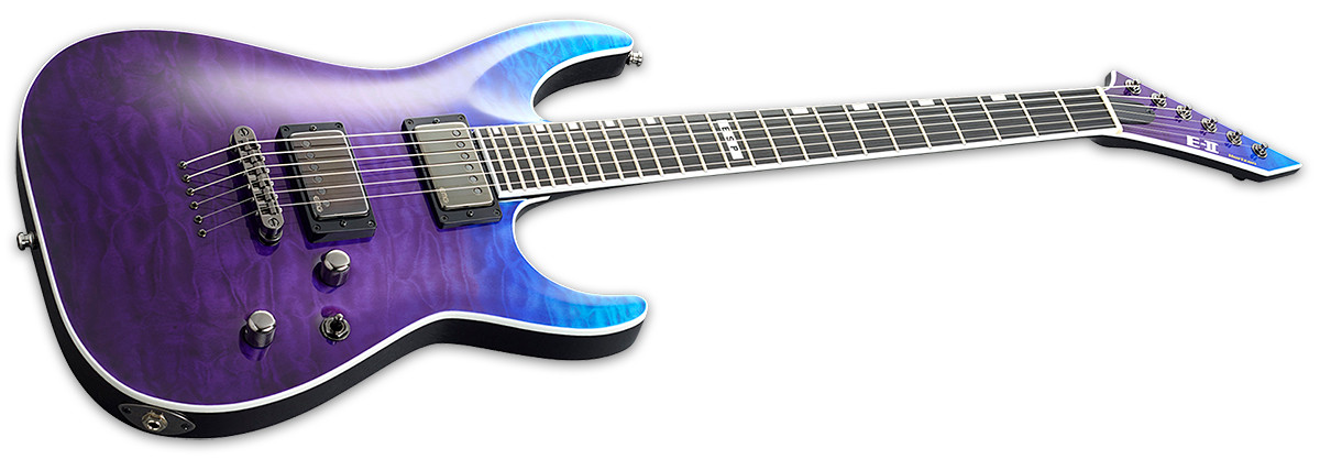 ESP E-II Horizon NT-II Blue-Purple Gradation Electric Guitar + Hard Case B-Stock