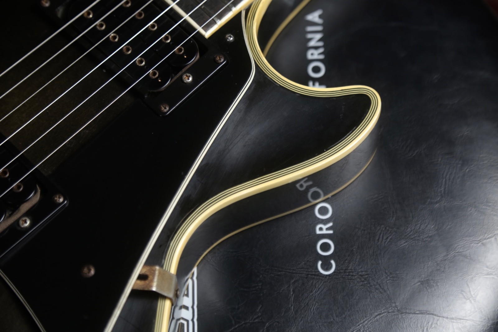 Rare 1970s Aria Pro II Les Paul Custom, Made in Japan – Transparent Black