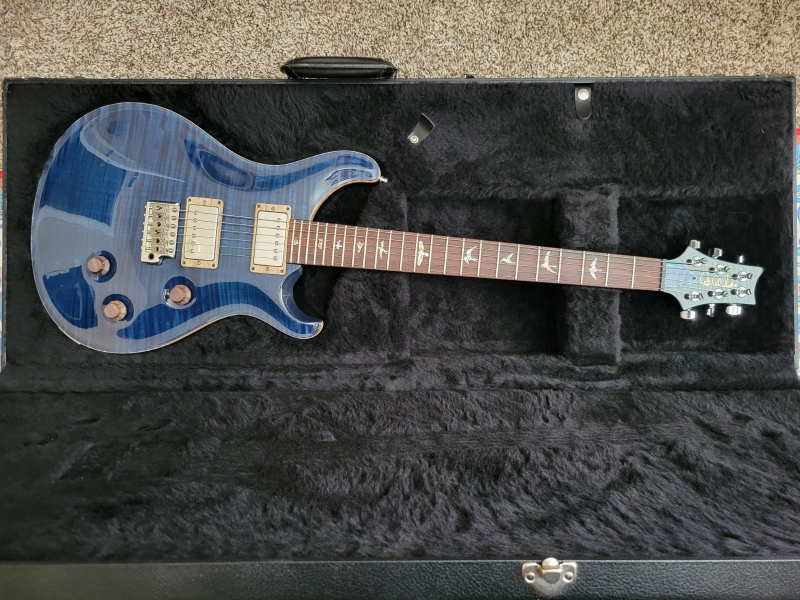 2006 PRS Custom 24 10-Top – Faded Whale Blue – One Piece Top