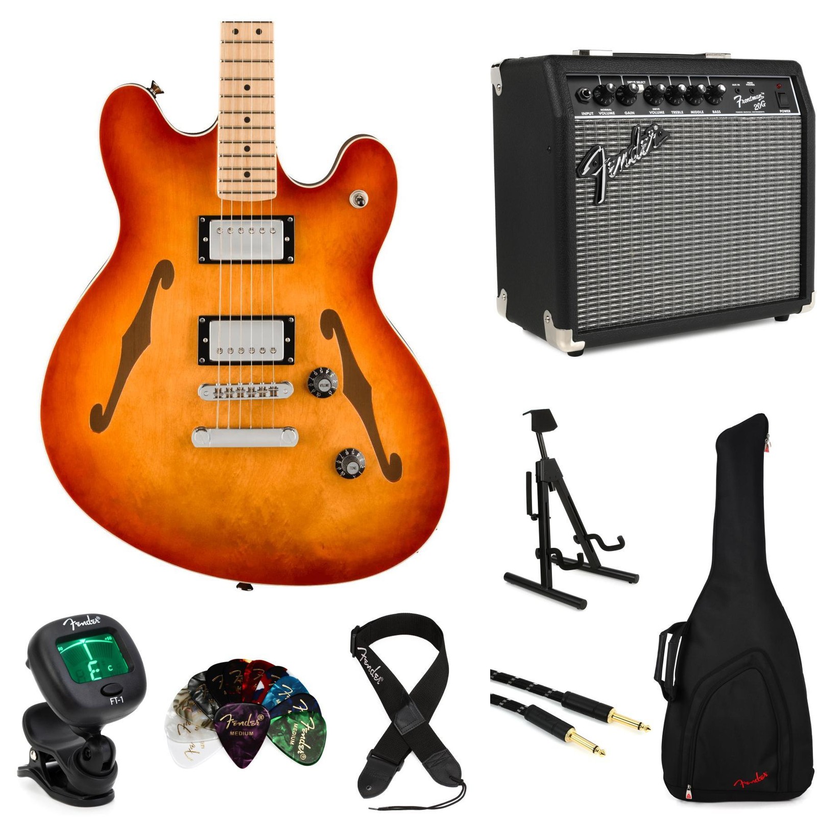 Squier Affinity Series Starcaster Deluxe Semi-hollowbody Electric Guitar and