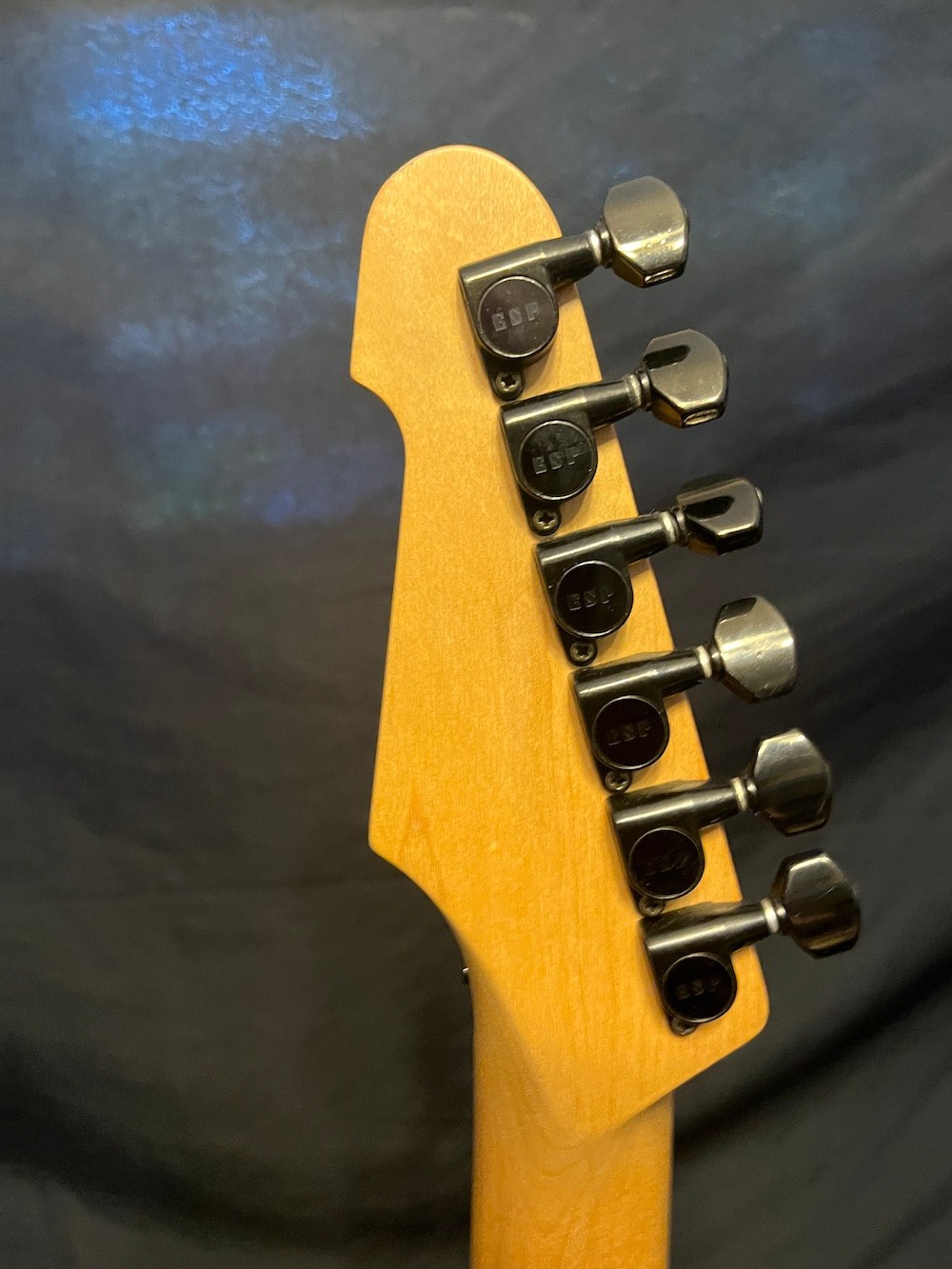 1989 Vintage ESP M-1 Guitar in Black-H/S/S EMG’s Chris DeGarmo Look W/OHSC