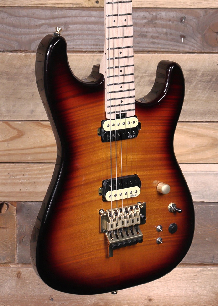 FU-Tone FU PRO Electric Guitar 2-Tone Tobacco Sunburst w/ Gigbag