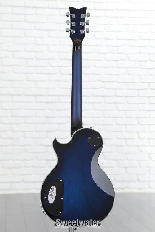Schecter Solo-II Supreme Electric Guitar – See Thru Blue Burst
