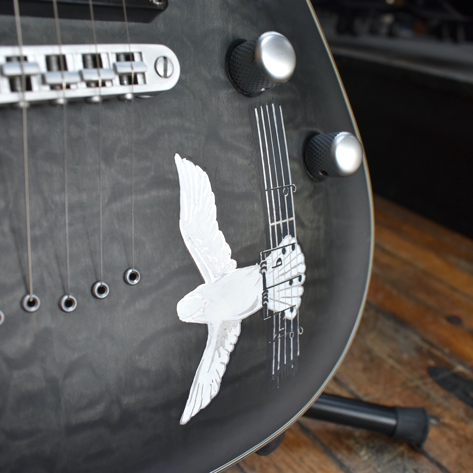 Schecter Korea C-1 Platinum Electric Guitar 2016 Translucent Black