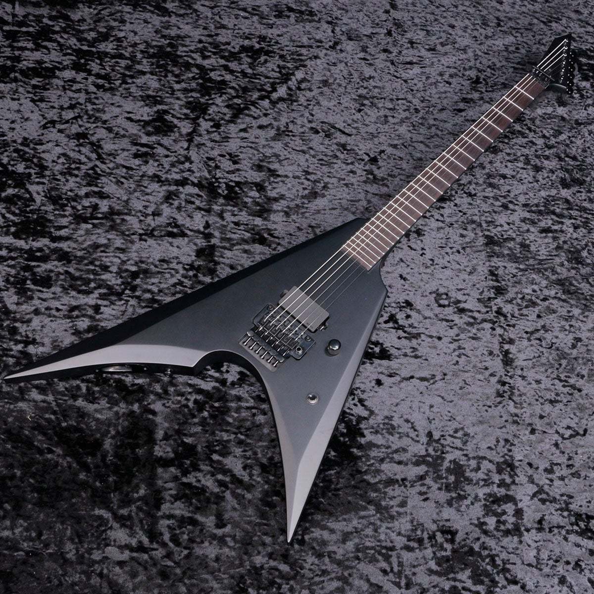 LTD Arrow Black Metal Guitar All-Black Hardware P/U Used