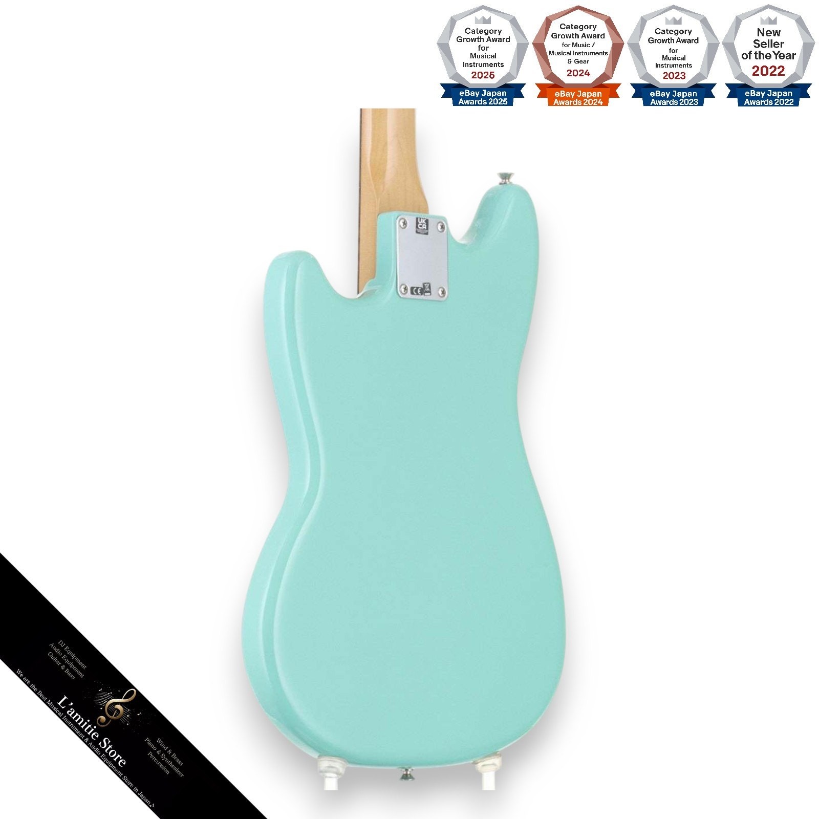 Fender Vintera 60s Mustang Pau Ferro Surf Green Electric Guitar