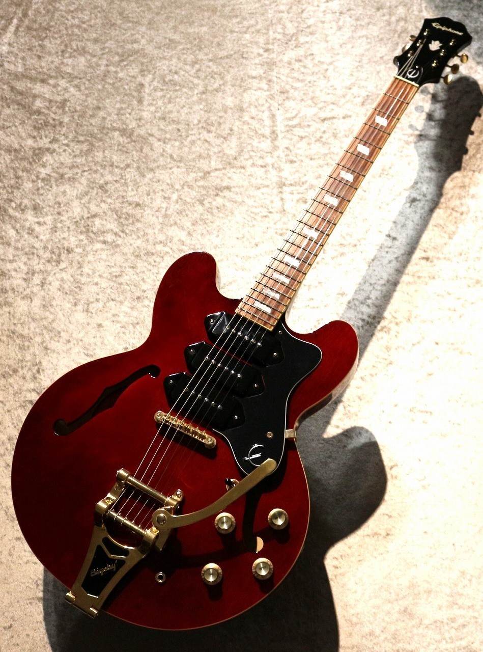Epiphone Riviera Custom P93 Wine Red Semi-Hollow Guitar Used 2018