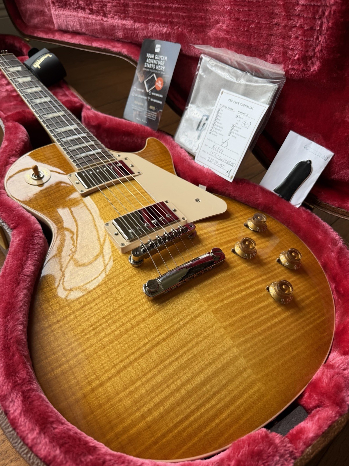2024 Gibson Les Paul Standard 50s Wildwood Custom Shop Top – Honey Burst