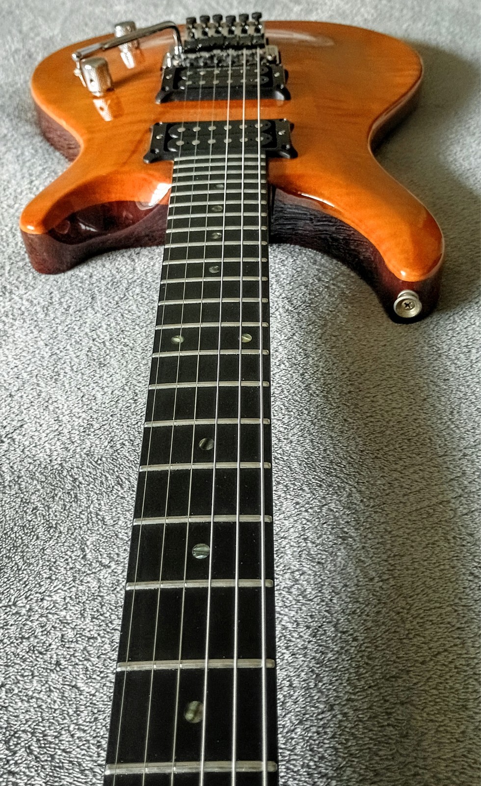 Washburn RS-10V 1987 (Korea) Mahogany/Flame Maple ~ Seymour Duncan ~ 600T ~OHSC