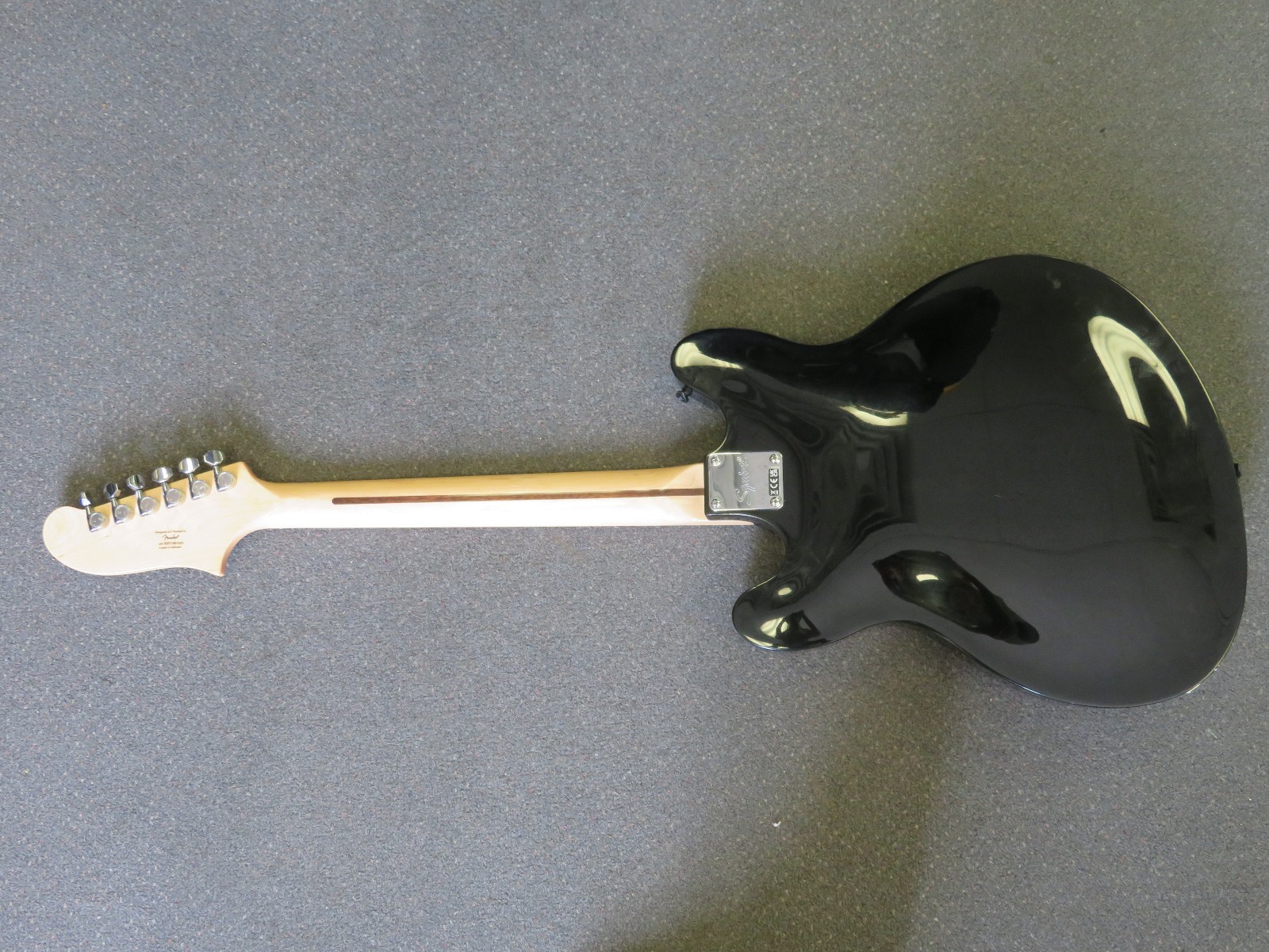 Black Fender Squier Starcaster Affinitiy Series Semi Hollow Body Electric Guitar