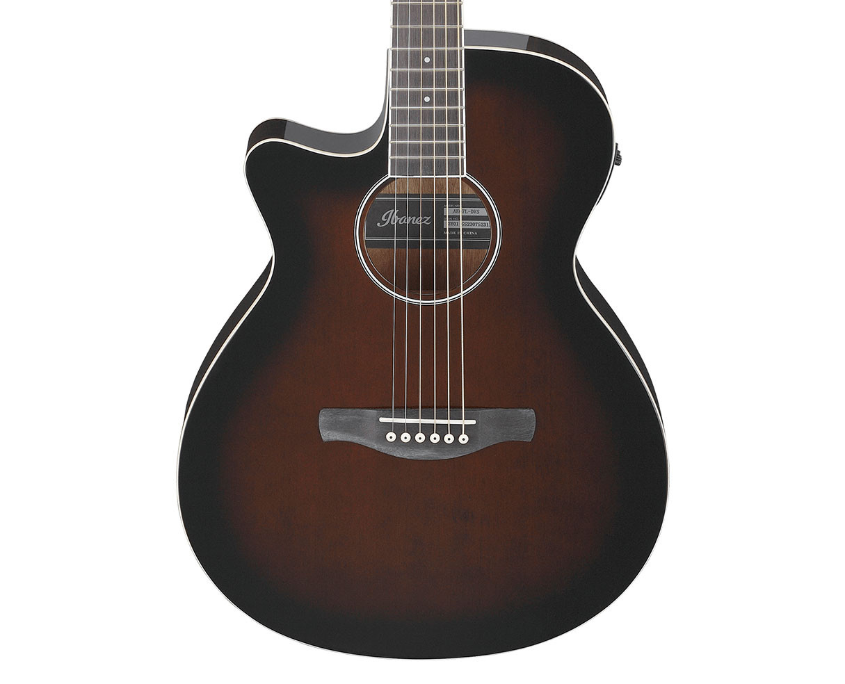 Ibanez AEG7LDVS Auditorium A/E Guitar – Dark Violin Sunburst
