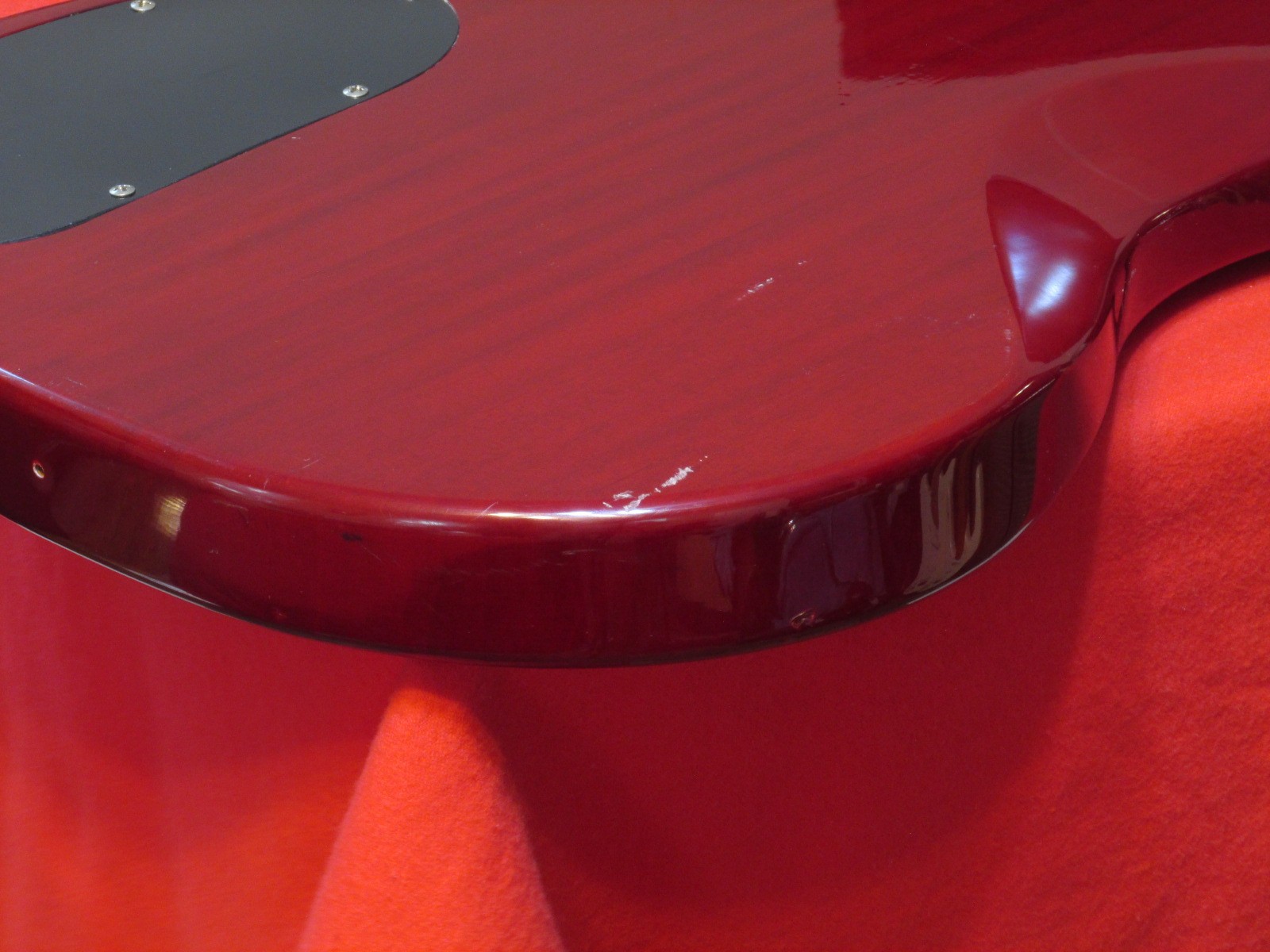 2020s Guild S-100 Polara Guitar Body Neck – See-Through Cherry Red