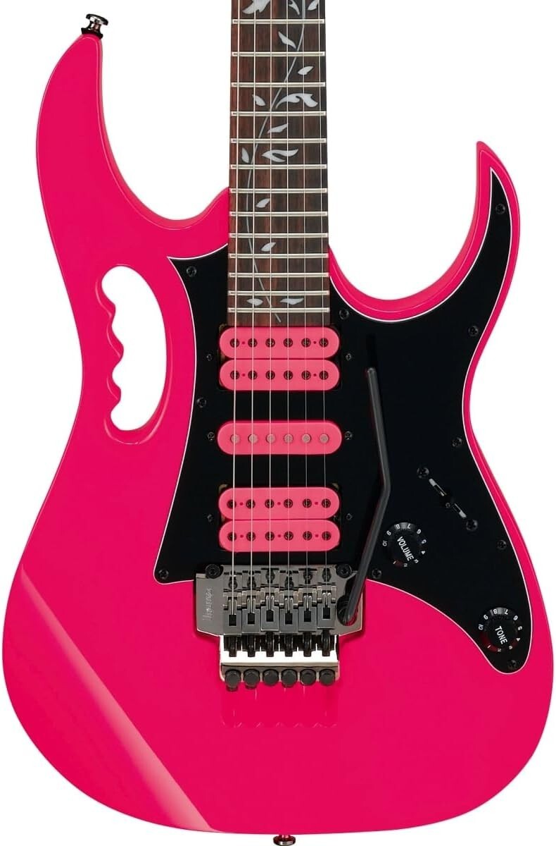 Ibanez JEMJRSP-PK Steve Vai Signature Model Pink Electric Guitar with Soft Case